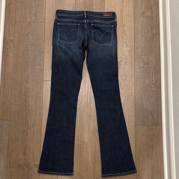 Classic Blue Denim Jeans, skinny bootcut - Picture 4 of 5